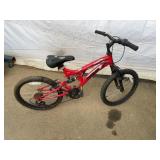 Mongoose Red Full Suspension Kids
