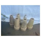 Six Concrete Architectural Finials