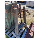 Cast Iron and Wood Fruit Press