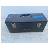 Craftsman Metal Toolbox With Assorted Hand Tools