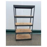 Metal Frame Shelving Unit With 5 Shelves