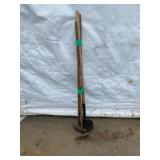 3 Garden Tools: 2 Hoes, 1 Shovel