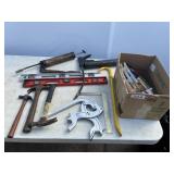 Selection of Tools: Grease Guns, Wrenches, Etc.