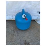 Blue Plastic Utility Fuel Jug with Spout