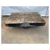 Industrial Wood and Iron Cart with Wheels