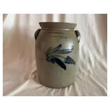 2 Gal. Cowden & Wilcox Decorated Stoneware Churn