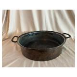 European Hammered Handled Shallow Basin