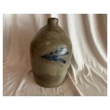 3 Gallon Slip Decorated Stoneware Jug