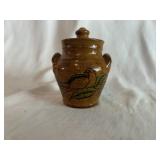 Foltz Redware Condiment Jar