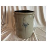 Stoneware Slip Decorated Storage Crock