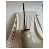 E. L. Farrar Stoneware Butter Churn