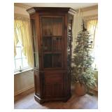 Cherry 1-Part Corner Cupboard