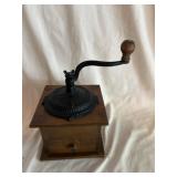 Antique Wood Case Coffee Mill