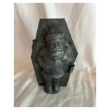 Vintage Tin Santa Form Candy Mold