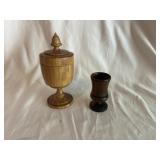 J. E. B. Turned Wood Saffron & Wine Cups