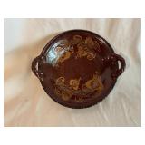 Ned Foltz Redware Handled Bowl