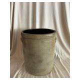 Straight Sided Stoneware Slip Decorated Storage Cr