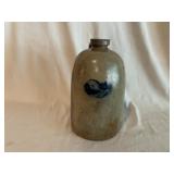 Blue Slip Decorated Storage Jug