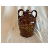 Ned Foltz Redware Double Handled Vessel