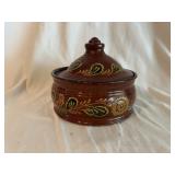 Ned Foltz Redware Covered Canister