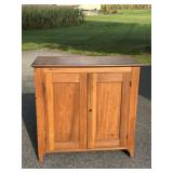 Refinished Mixed Wood Pantry Cabinet