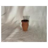 Small Foltz Redware Toothpick Holder