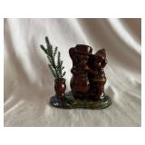 Ned Foltz Redware Candle Holder