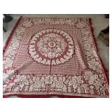 Red & White 2-Color Coverlet