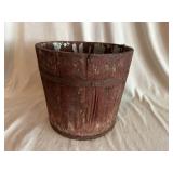 Painted Wooden Pail