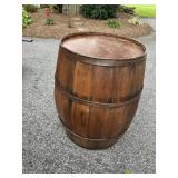 Refinished Wooden Barrel