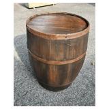 Refinished Wooden Barrel