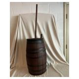 Primitive Metal Banded Butter Churn