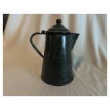 Gray Agate Ware Coffee Pot