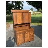 Mixed Wood Refinished Drysink Kitchen Cupboard