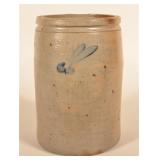 Antique Freehand-Decorated Baltimore Storage Crock