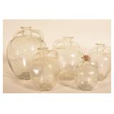 Graduated Set White House Apple Cider Vinegar Jars