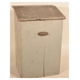 Antique Wood Country Store Painted Coffee Bin