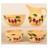Teardrop Design Hand-Painted Vintage Wattware