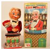 Vintage Bartender Battery-Operated Toy & Box