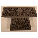 Antique Cast Iron Art Deco Floor Vents