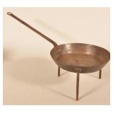 Antique Wrought Iron Long Handled Cooking Pan