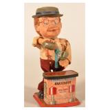 Battery Op Charley Weaver Bartender Japan Toy