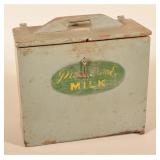 Vintage Painted "Pensupreme" Wood Porch Milk Box
