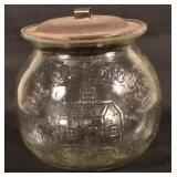 Excellent Small Vintage Nut House Candy Jar
