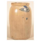 Nice 2-Gallon Tapered Blue-Decorated Crock
