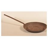 Antique Fireplace Wrought Iron Frying Pan