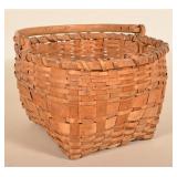 Antique Swing Handle Gathering Basket