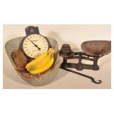 Hanson 40-Pound Hanging Scale & Cast Iron Scale