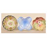 Decorated Porcelain & Vintage Spiral Murano Bowls