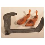 Group of Cast Iron & Wood Vintage Shoe Lasts